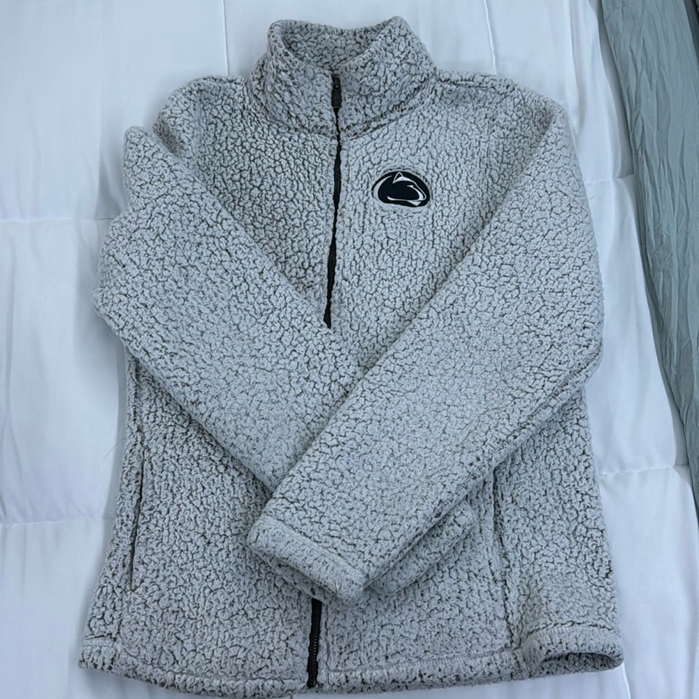 Penn State fluffy zip up